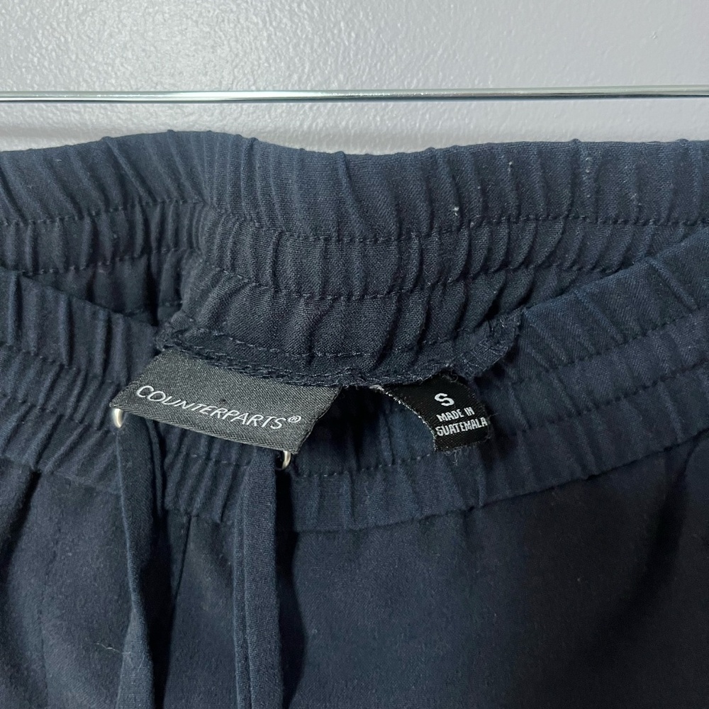 Navy Blue Drawstring Pants - Picture 3 of 3